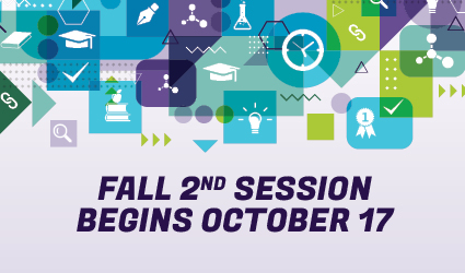 Fall 2nd Session Begins October 17