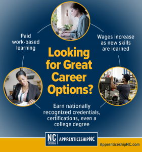 apprenticeshipNC options