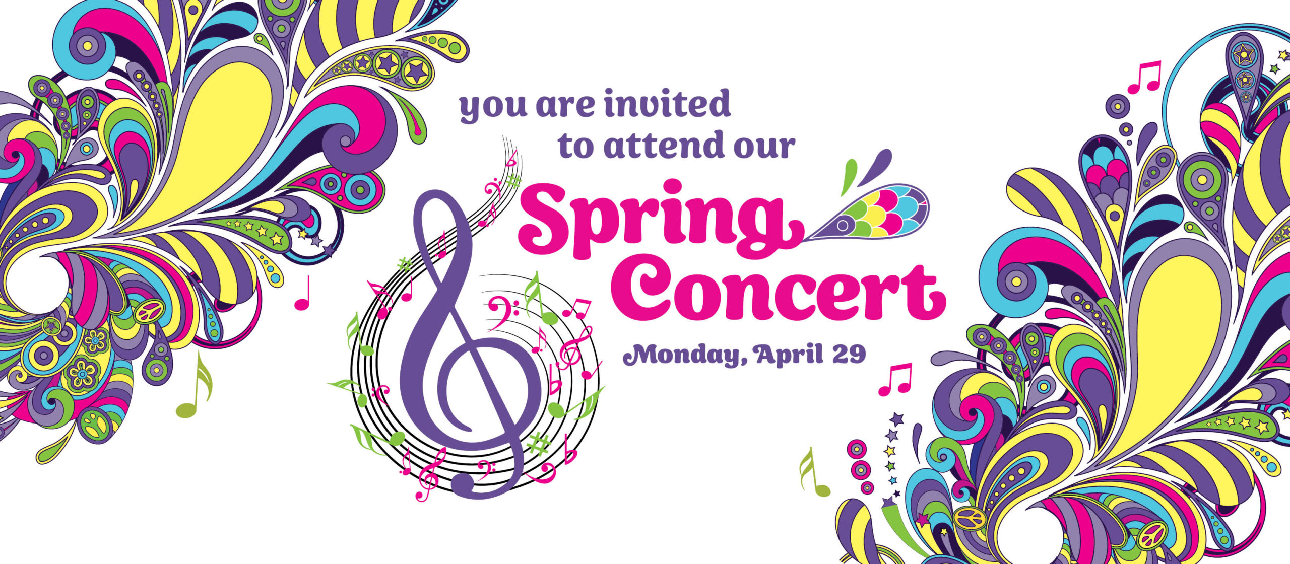 You are invited to attend our Spring Concert Monday, April 29