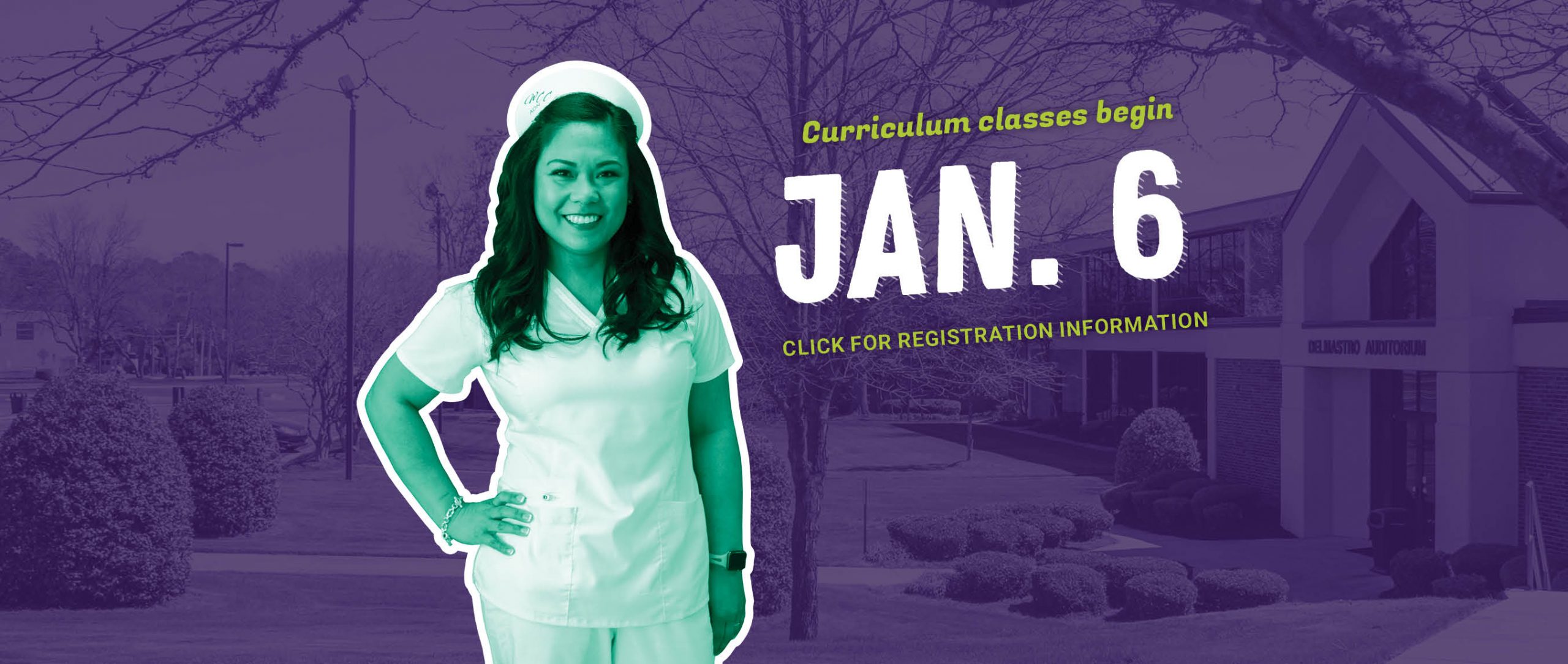Curriculum classes begin January 6, Click for registration information