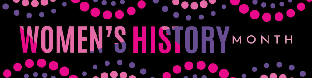 women's history month banner